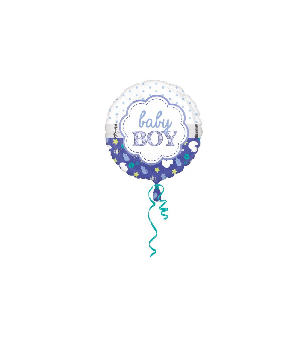 Fóliový balónik Baby Boy s lastúrami