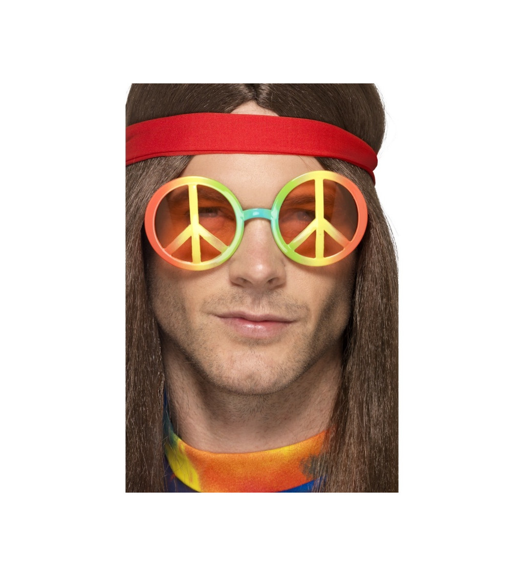 Hippie okuliare - znak mieru II