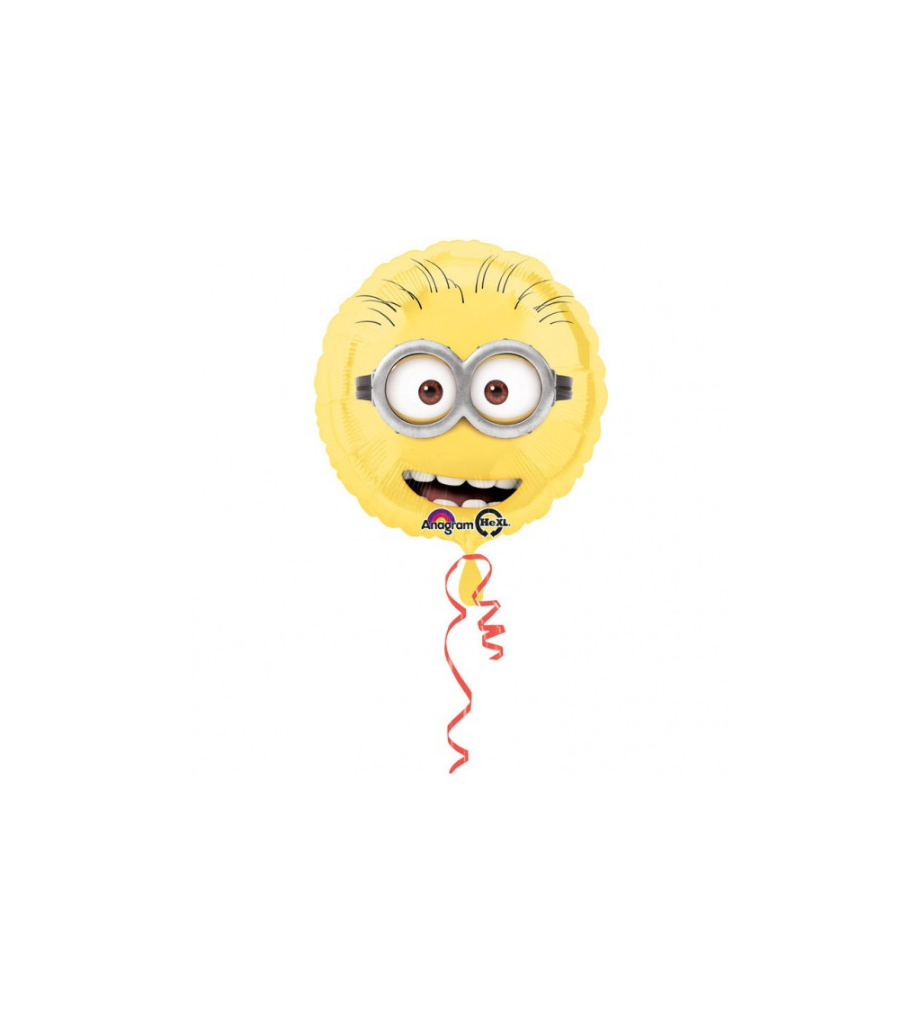 Okrúhly fóliový balónik Mimoň