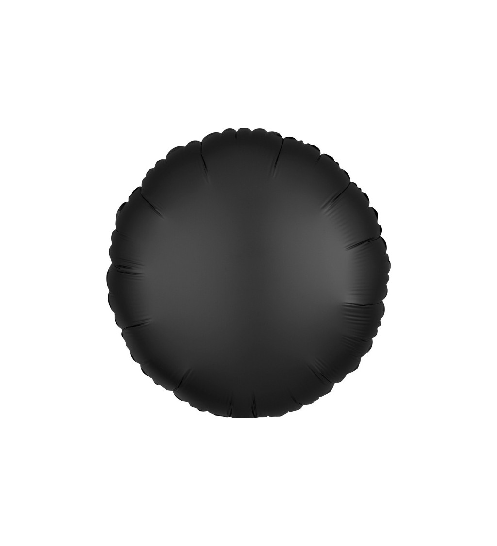 Fóliový balónik v tvare kolesa - čierny