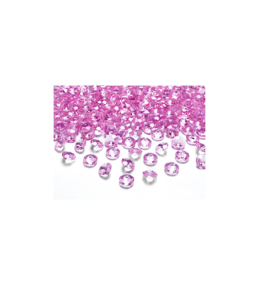 Dekoratívne diamanty mini - ružové