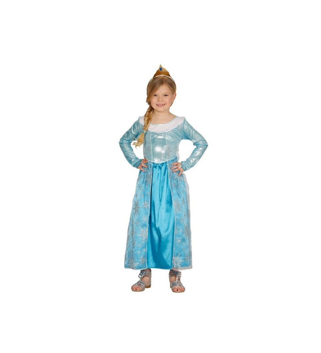 Detský kostým princezná - modrá