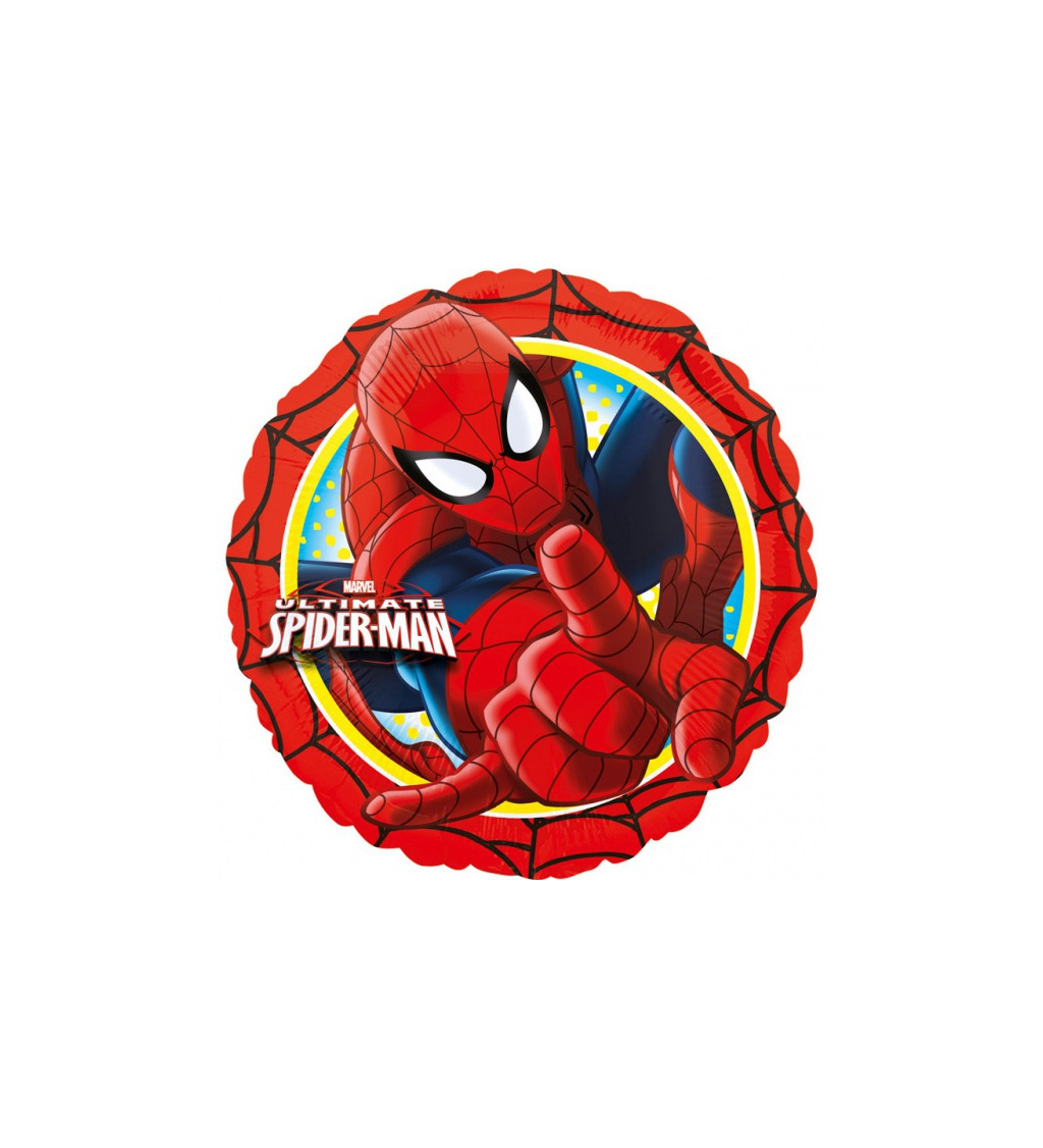 Fóliový balón Spiderman okrúhly