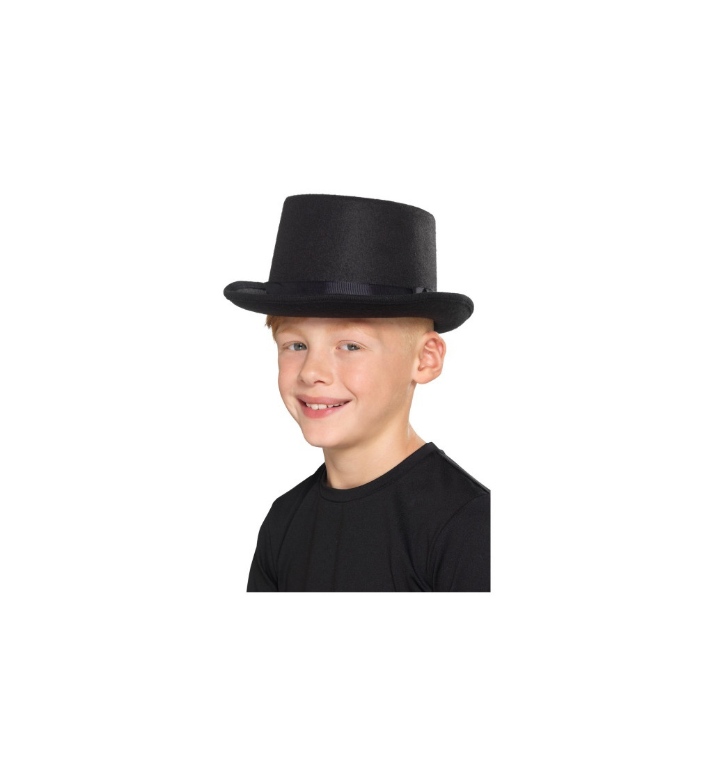 Detský klobúk - čierny