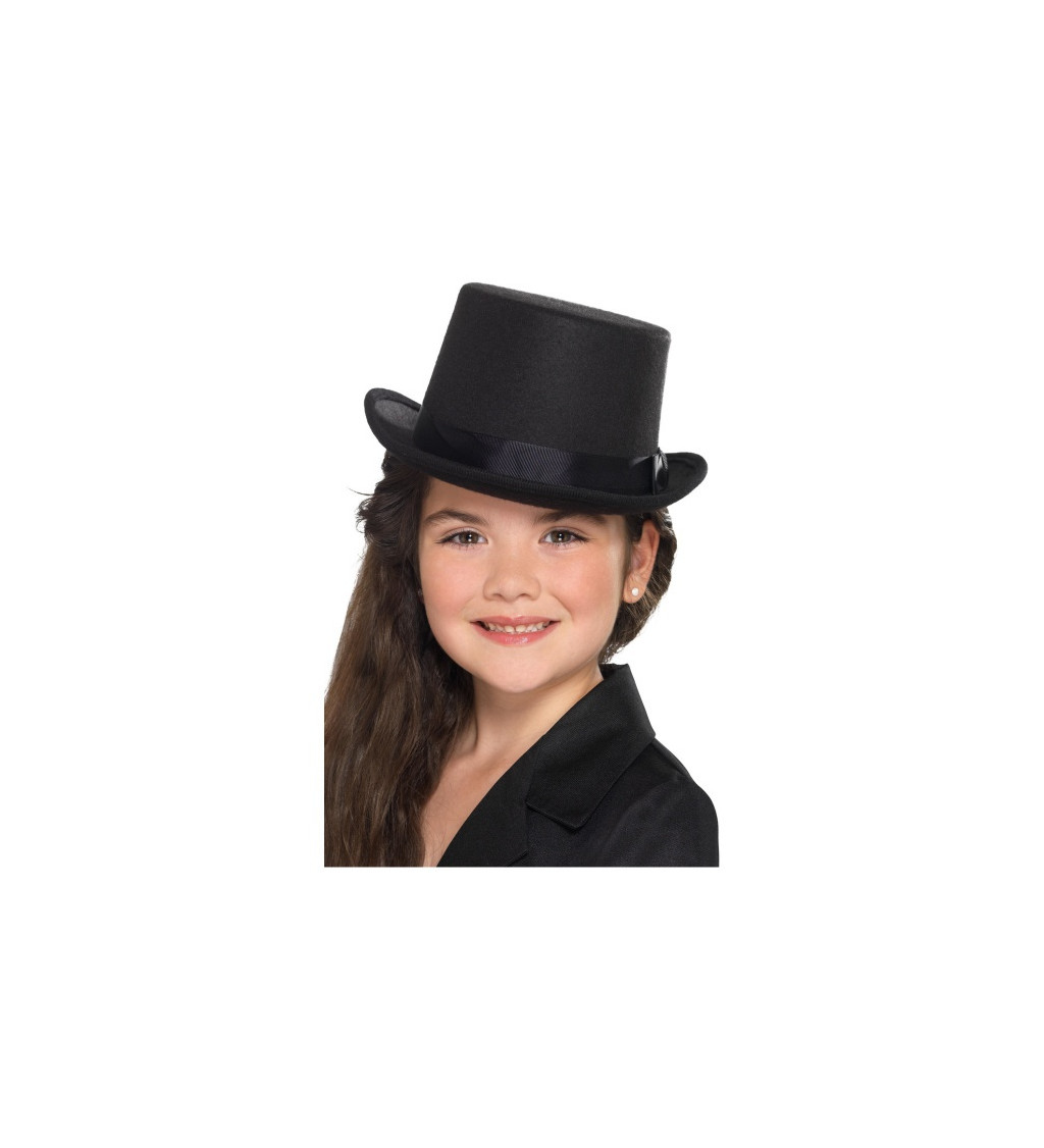 Detský klobúk - čierny