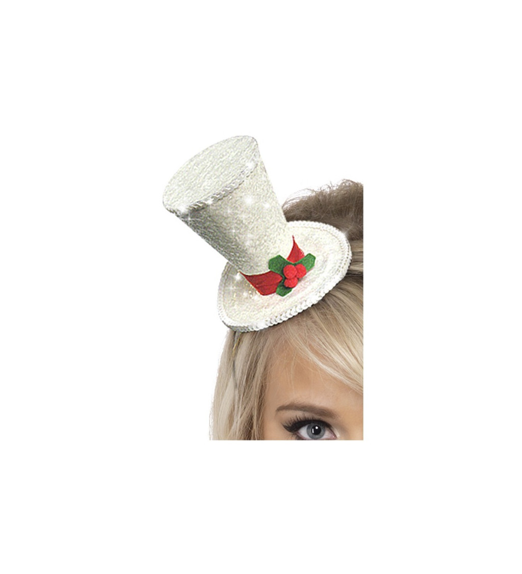 Mini klobúčik - vianočný