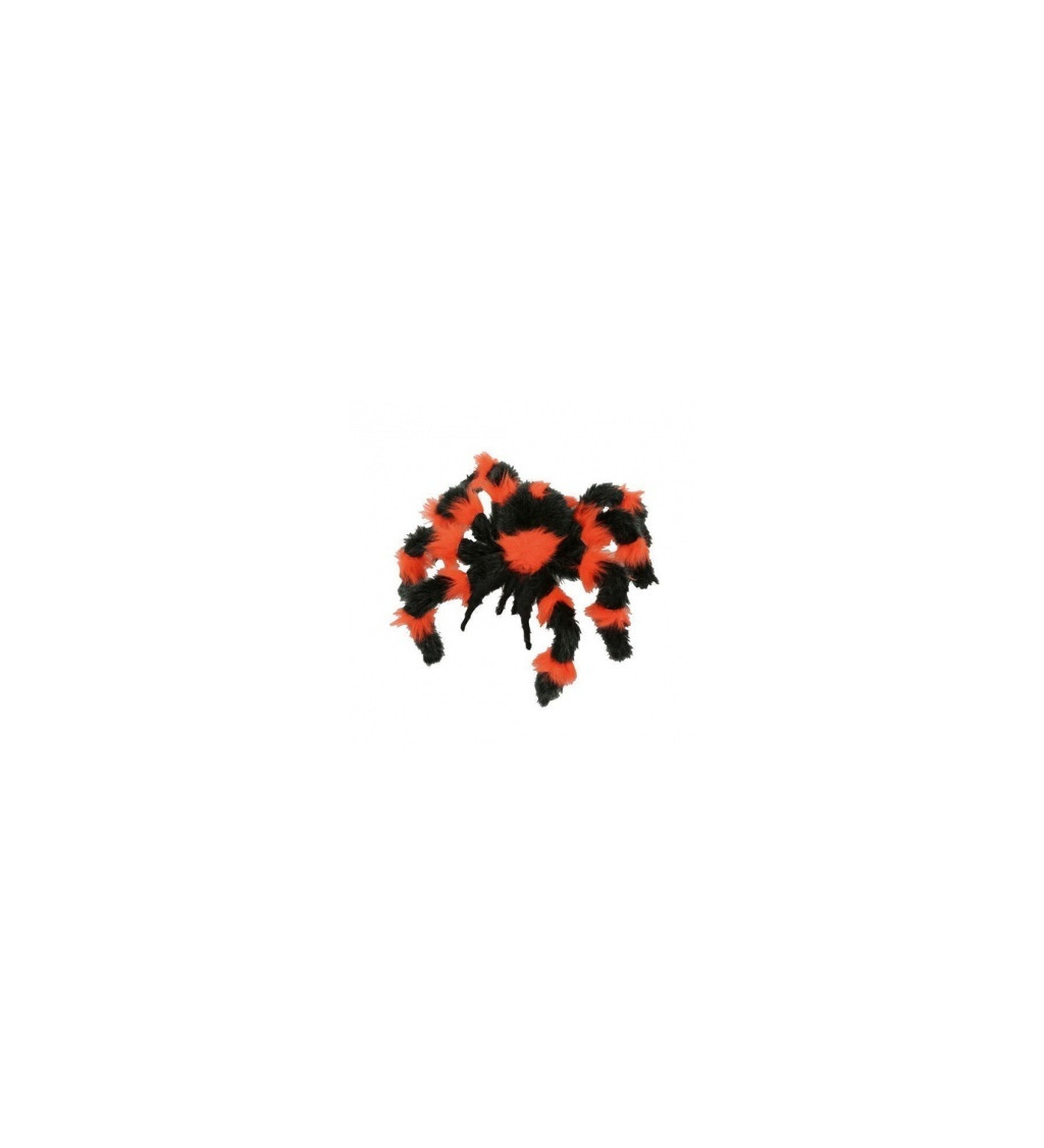 Dekorácia - pavúk - čierno-oranžový