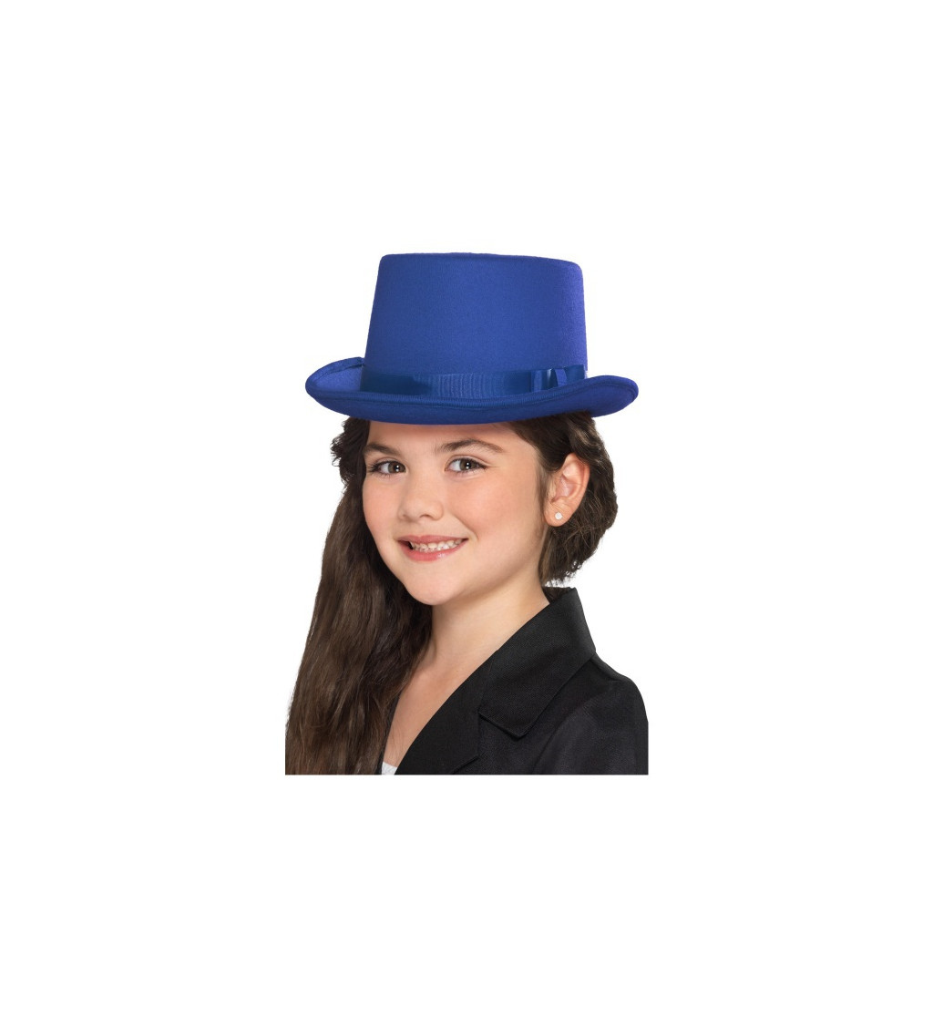 Detský klobúk - modrý