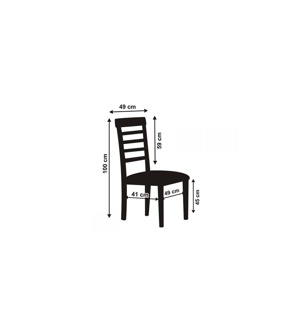 Matný poťah na stoličky - biely