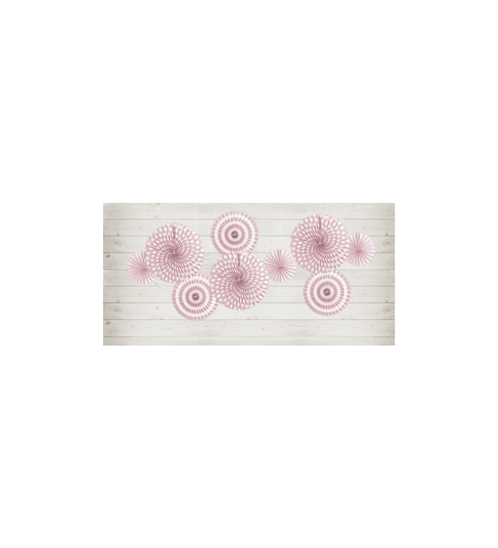 Dekoratívna rozeta - svetlo ružová II 3 ks