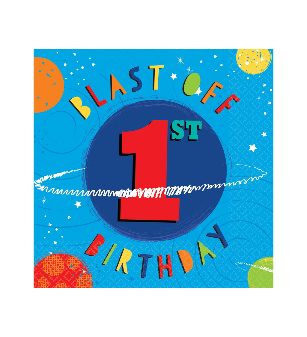 Servítky s vesmírnym motívom