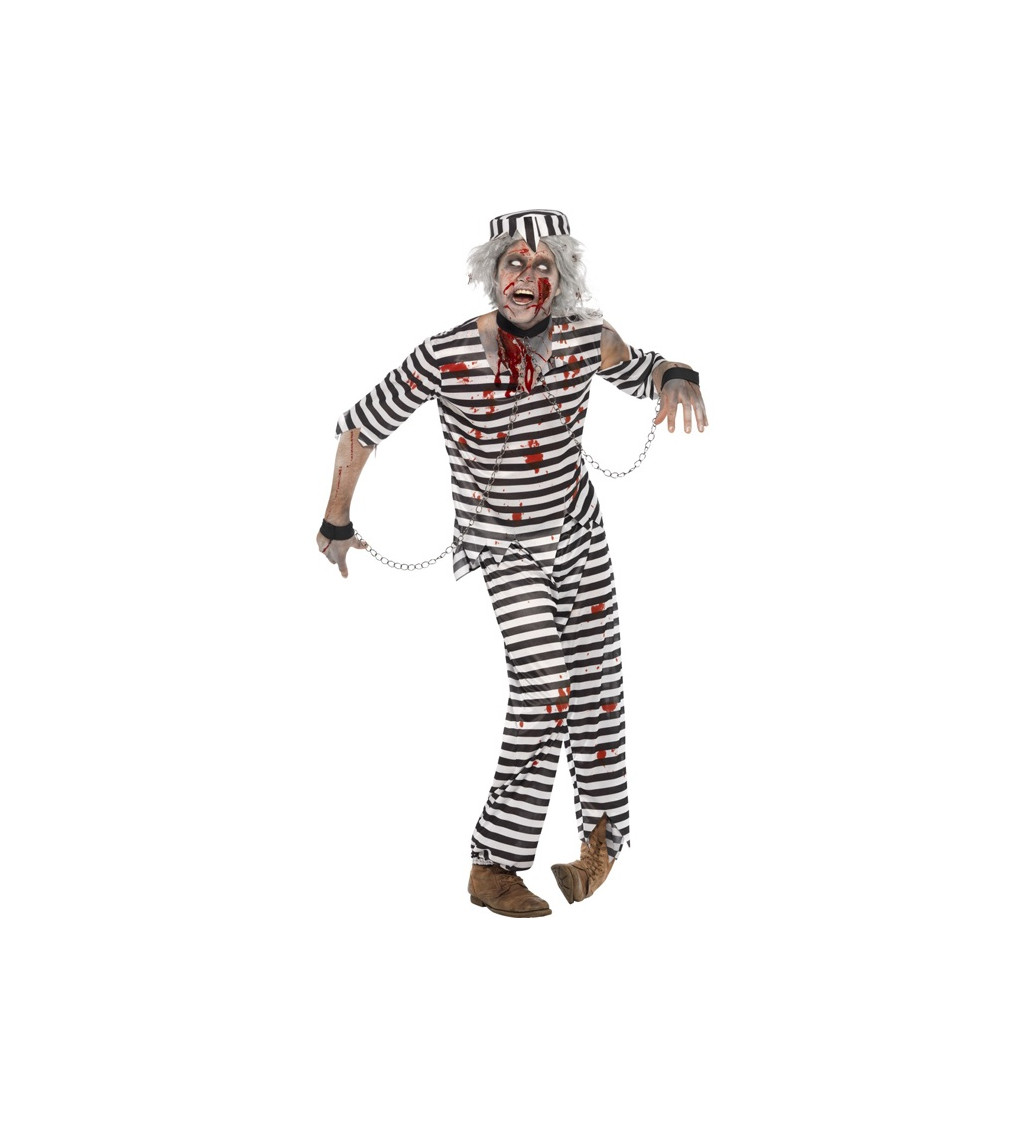 Pánsky kostým zombie väzňa