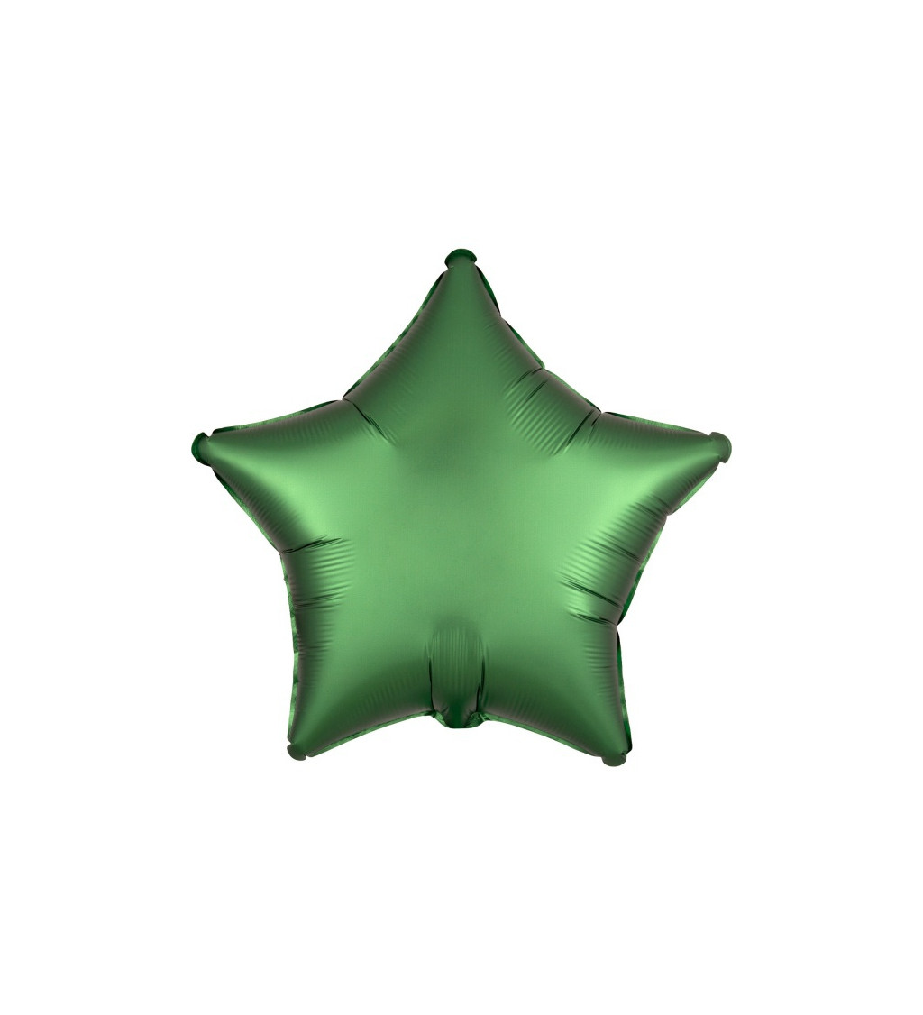 Fóliový balónik v tvare hviezdy - smaragdový