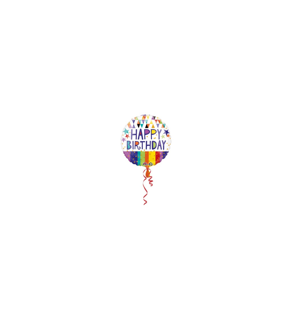 Narodeninový balón s nápisom Happy birthday