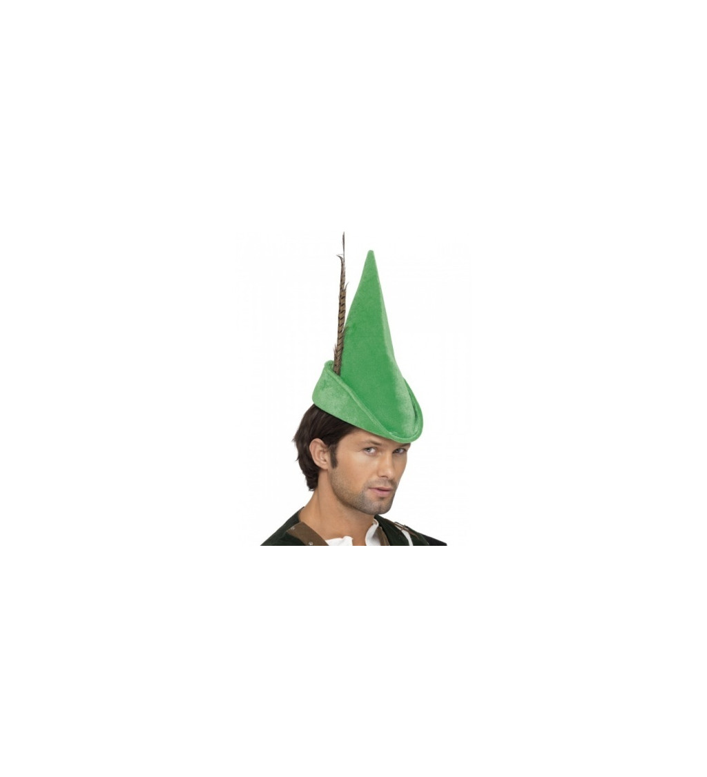 Klobúk Petr Pan/Robin Hood