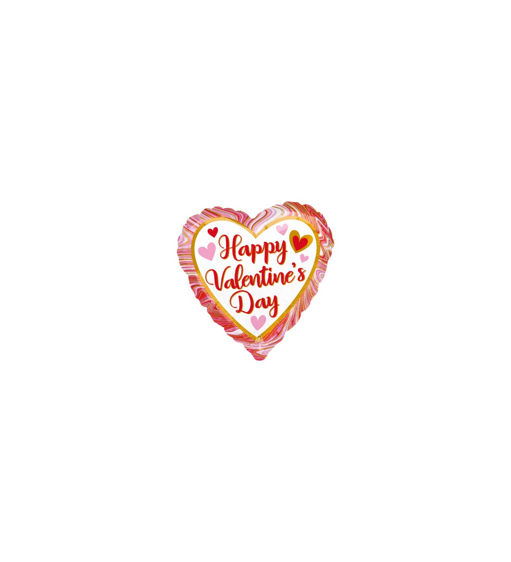 Happy Valentines Day fóliový balónik