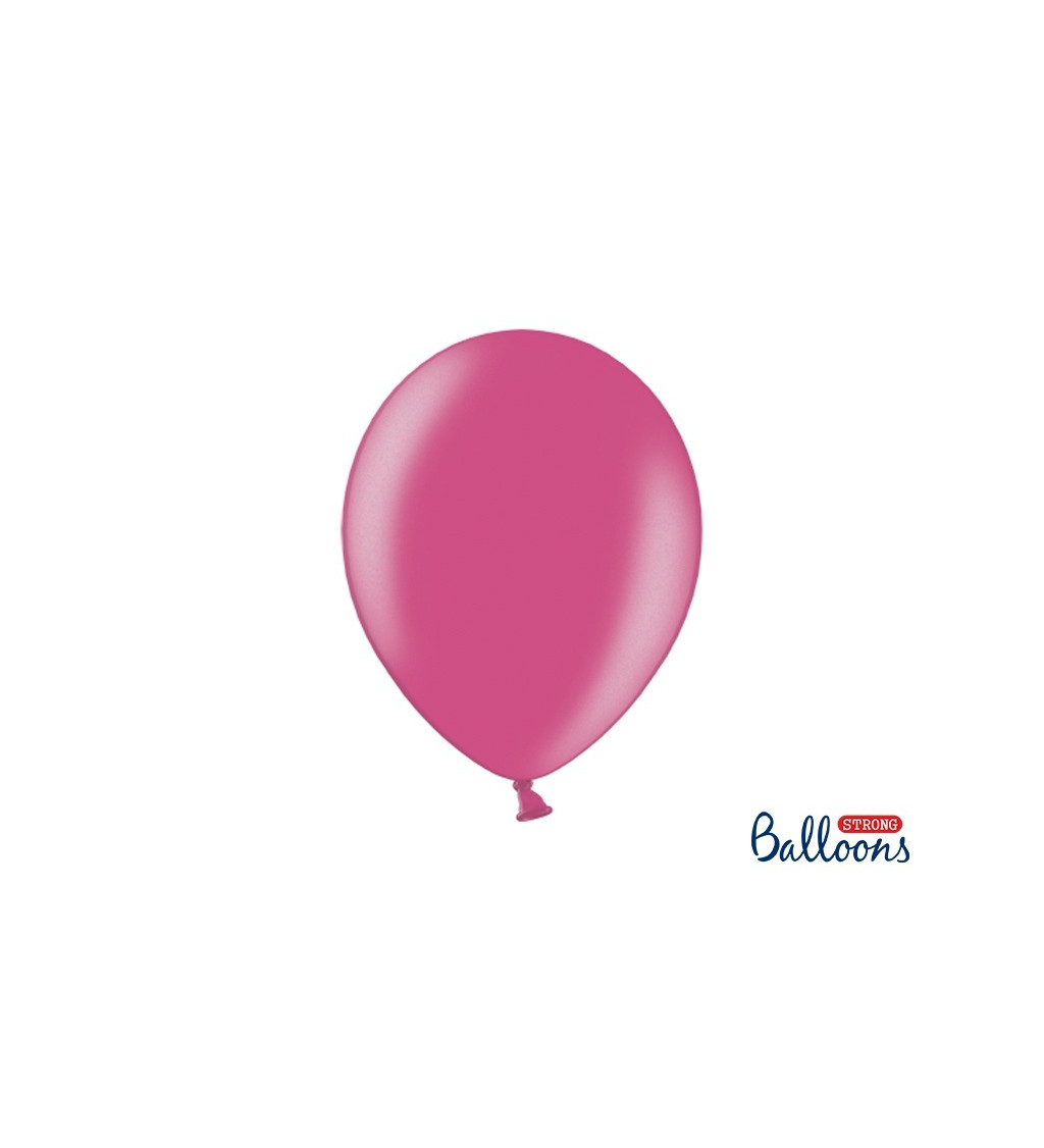 Metalický balónik Strong - ružový