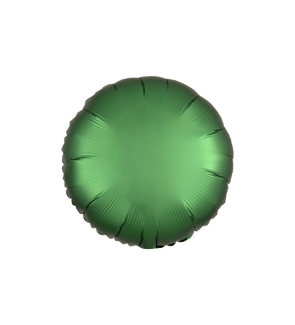 Fóliový balón v tvare kolesa - smaragdový