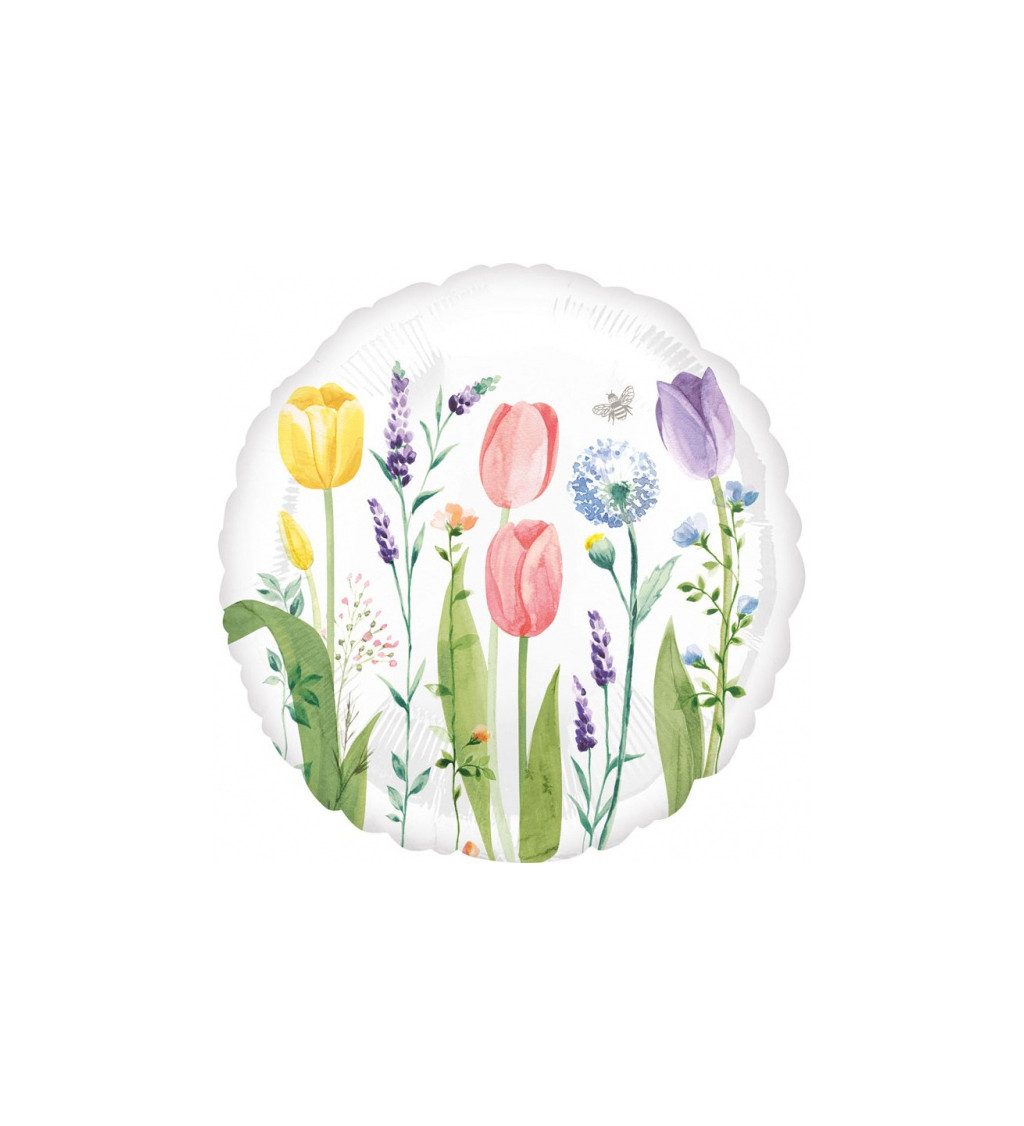 Fóliový balón tulipánová záhrada