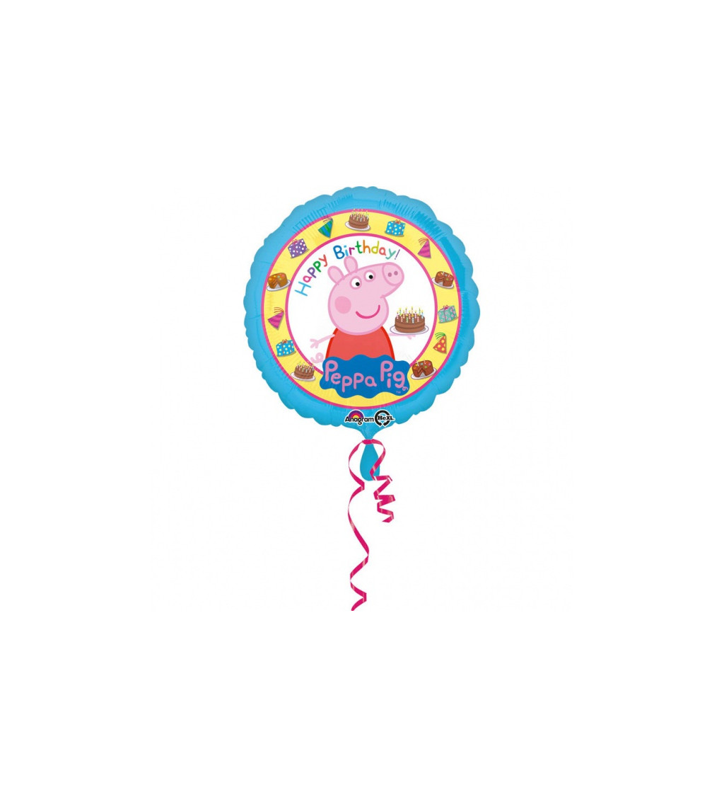 Fóliový balón s prasiatkom Pepom