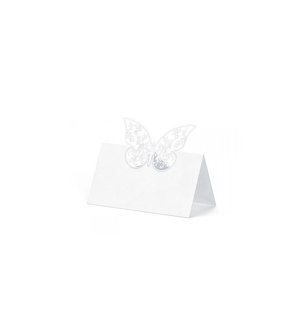 Papierová menovka - motýli II