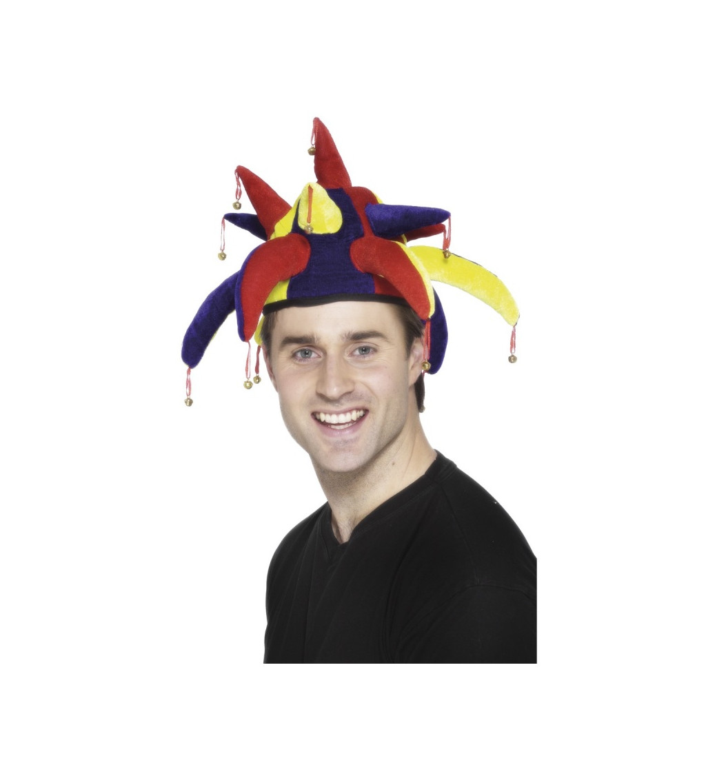 Zábavný farebný klobúk so zvončekmi