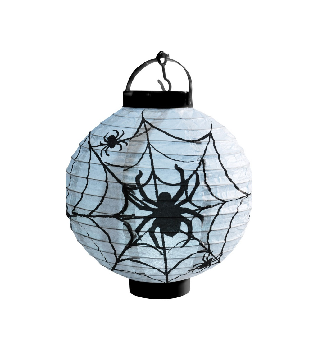 Halloweensky lampión - pavučina