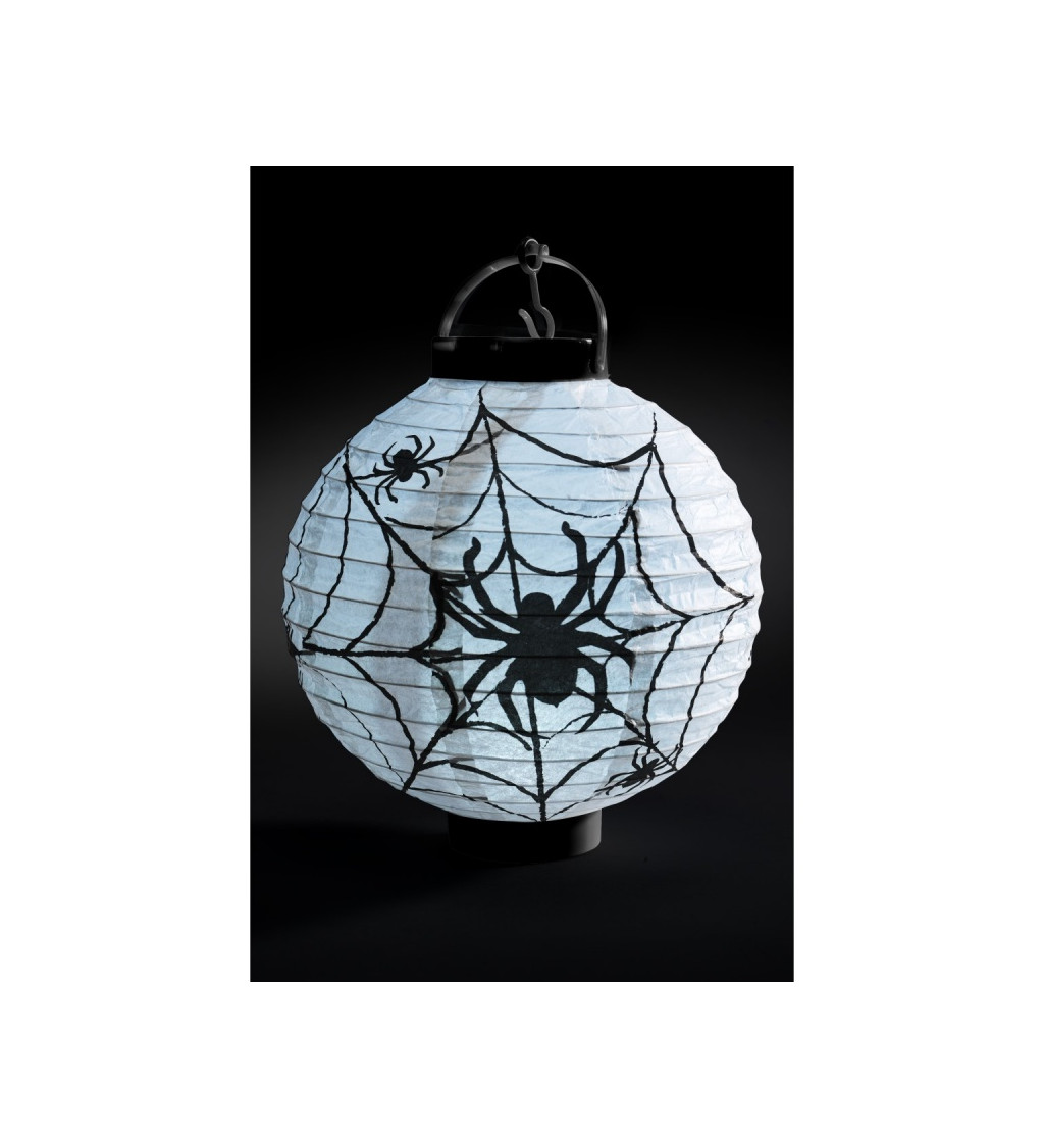 Halloweensky lampión - pavučina