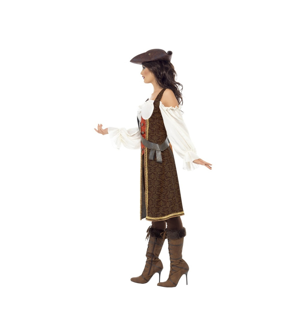 Dámsky kostým pirátky guvernérky