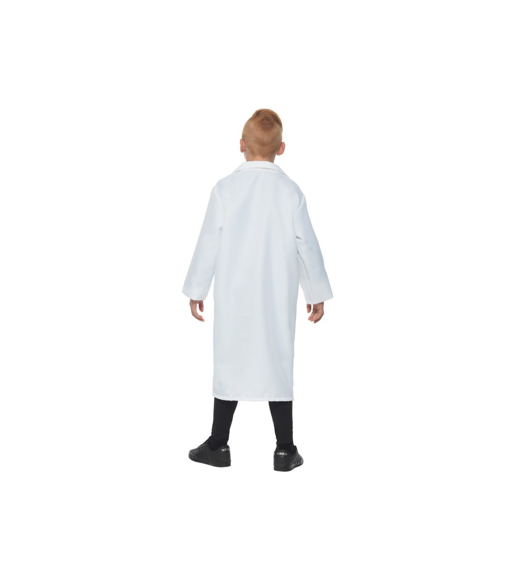 Detský plášť v bielej farbe