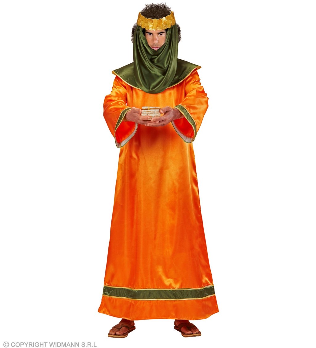 Pánsky kostým Biblický kráľ, oranžový