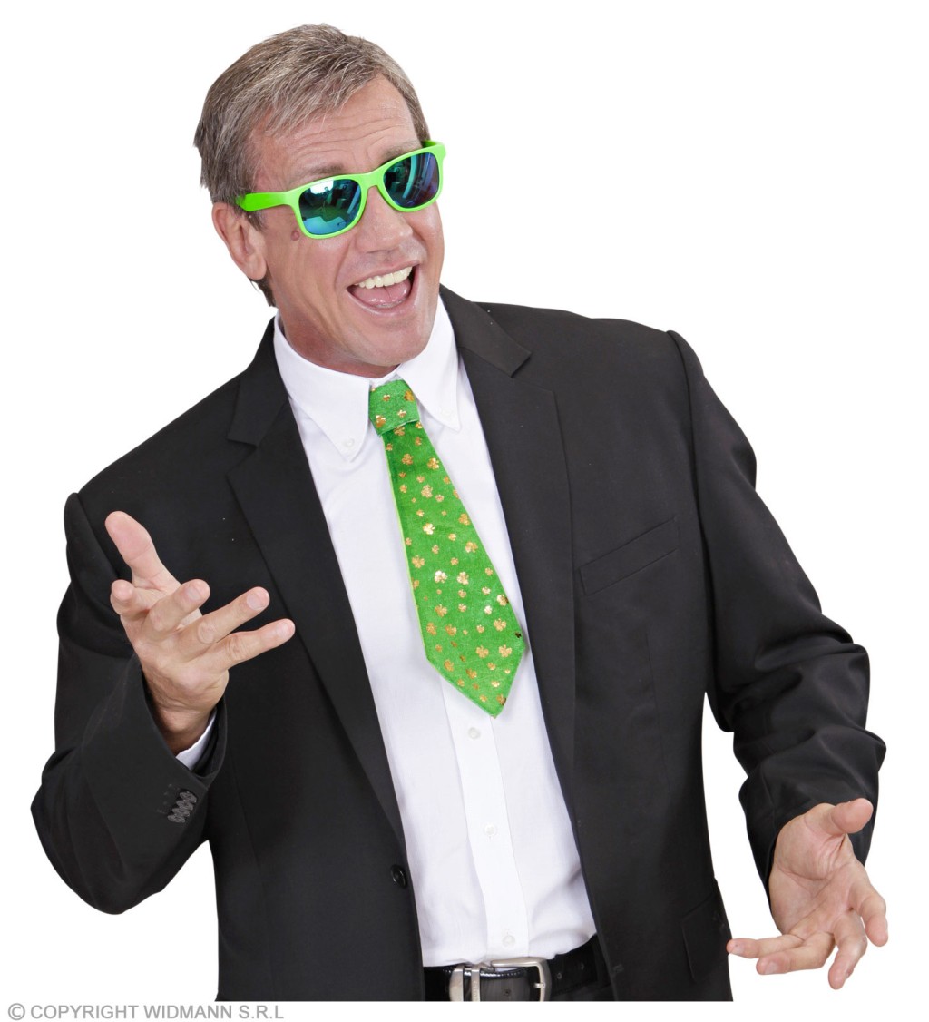 Zelená kravata St. Patrik