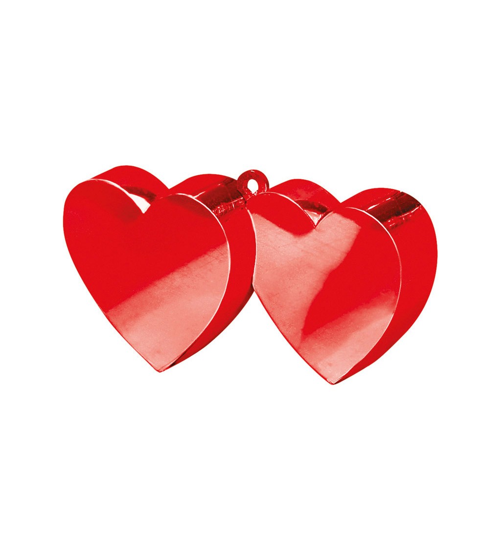 Ťažítko na balóniky - červené srdce