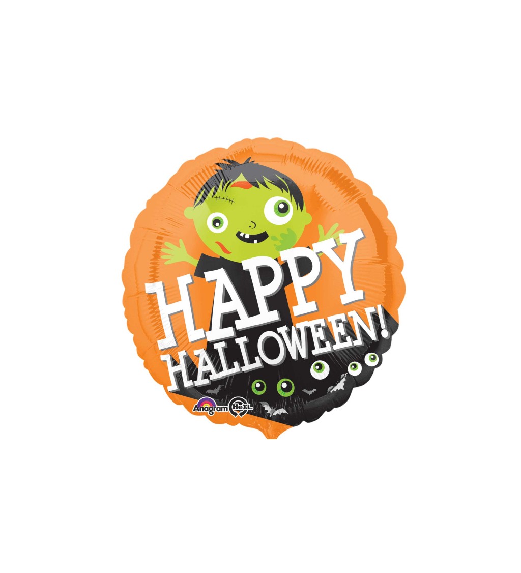 Balónik Happy Halloween - Zombie
