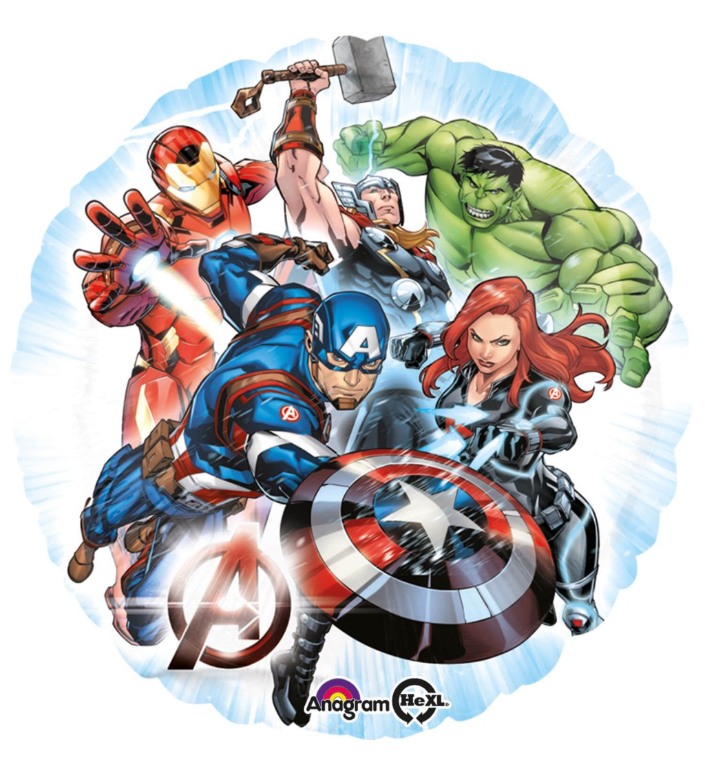Balón fóliový "Avengers" - okrúhly