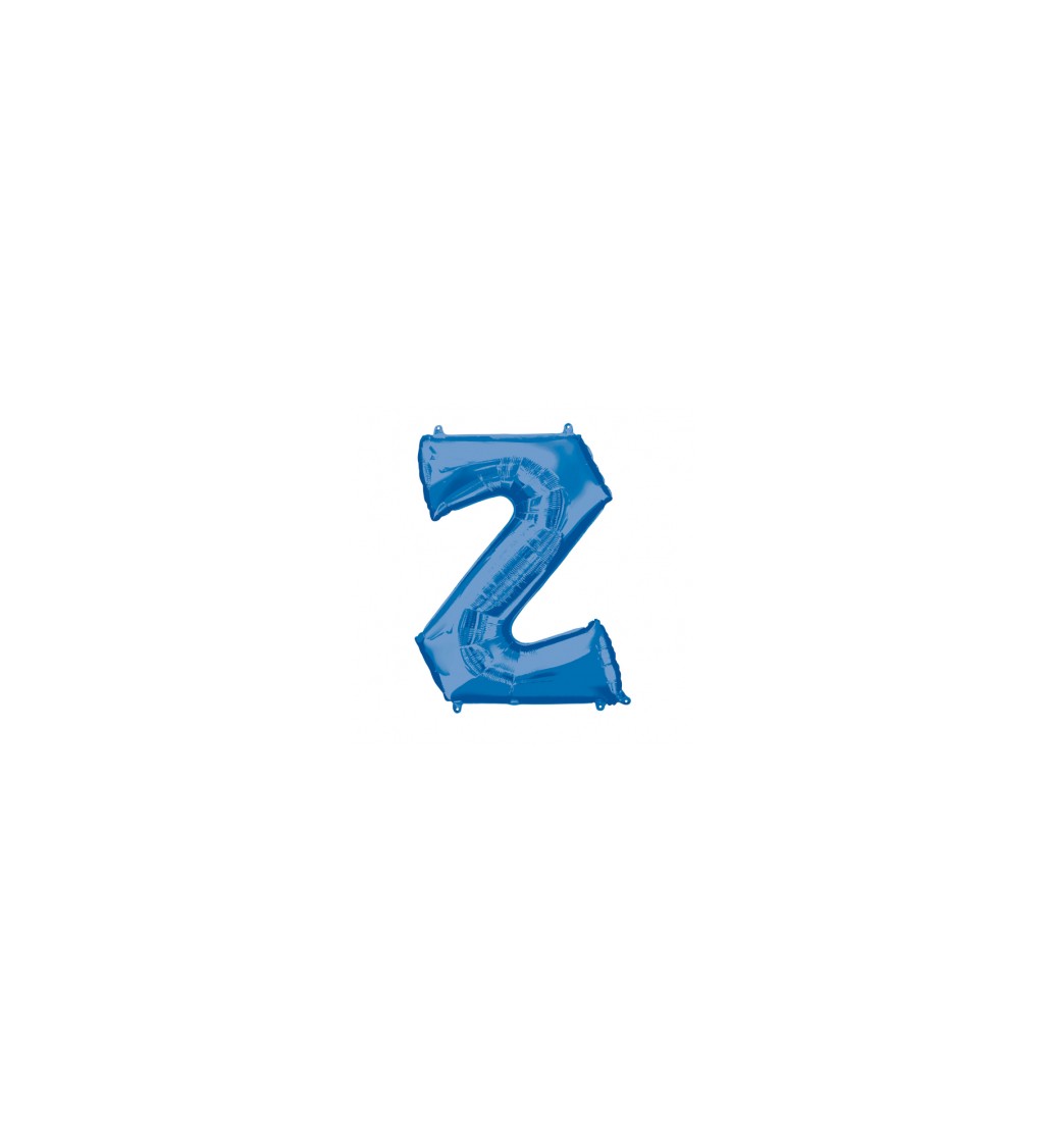Balón fóliový "Písmeno "Z" - modrý
