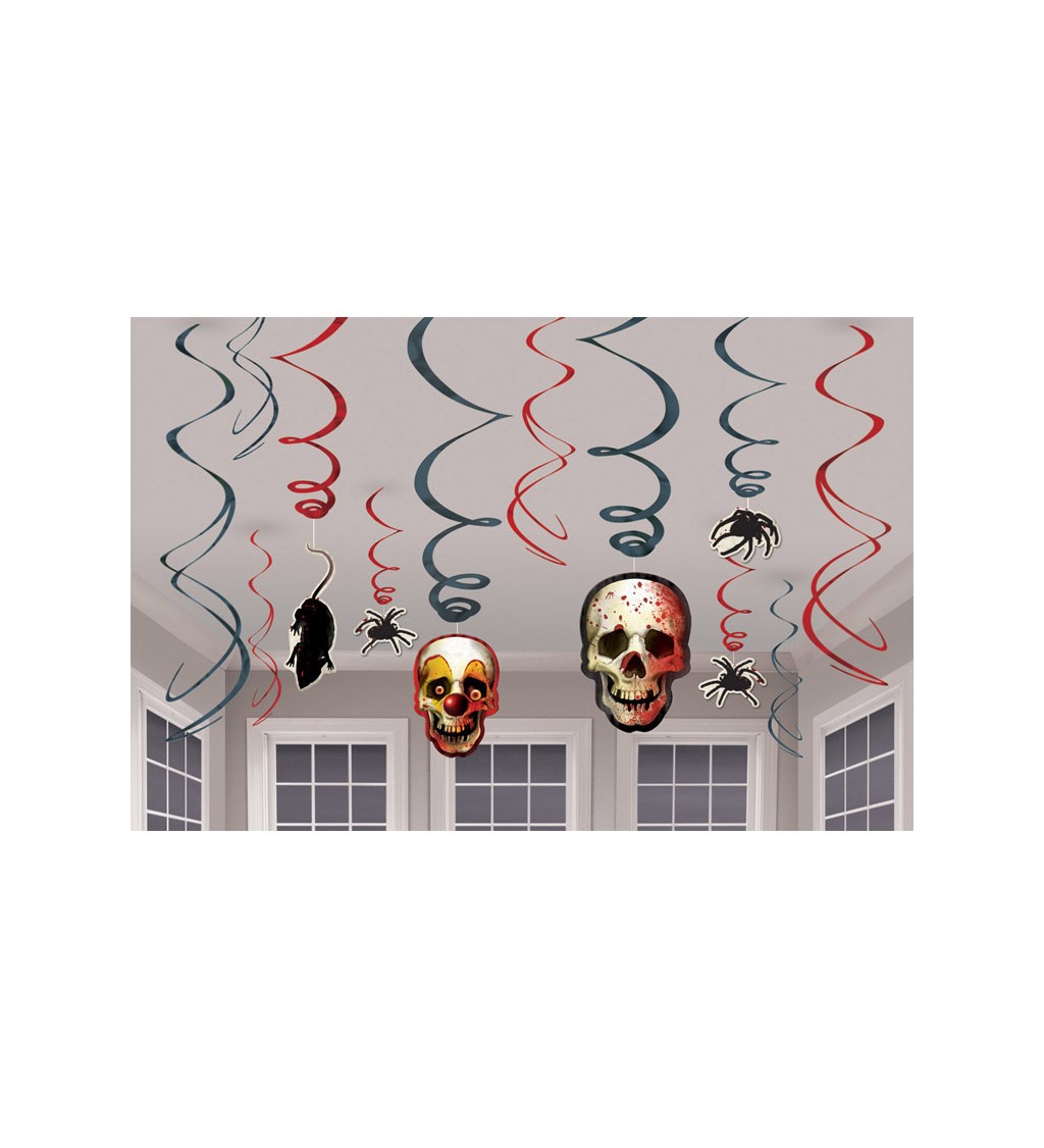 Závesné špirály Halloween motívy