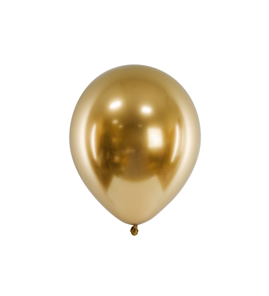 Zlaté chrómové balóniky