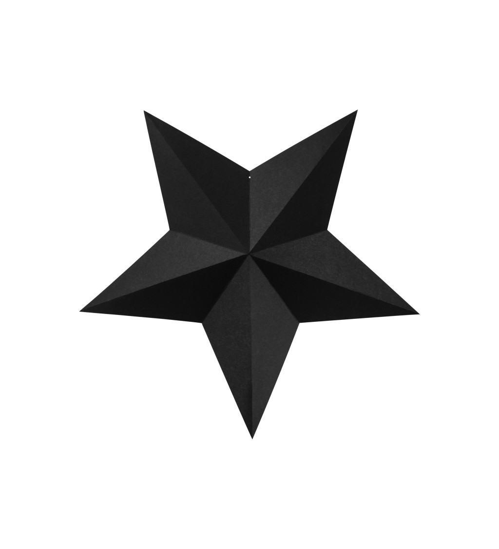 Dekorácia - čierne hviezdy