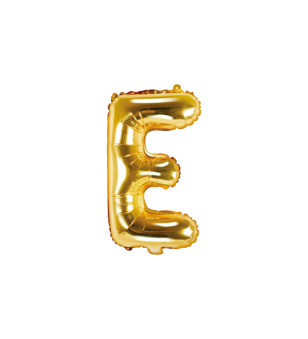 Fóliový balón E - zlatý