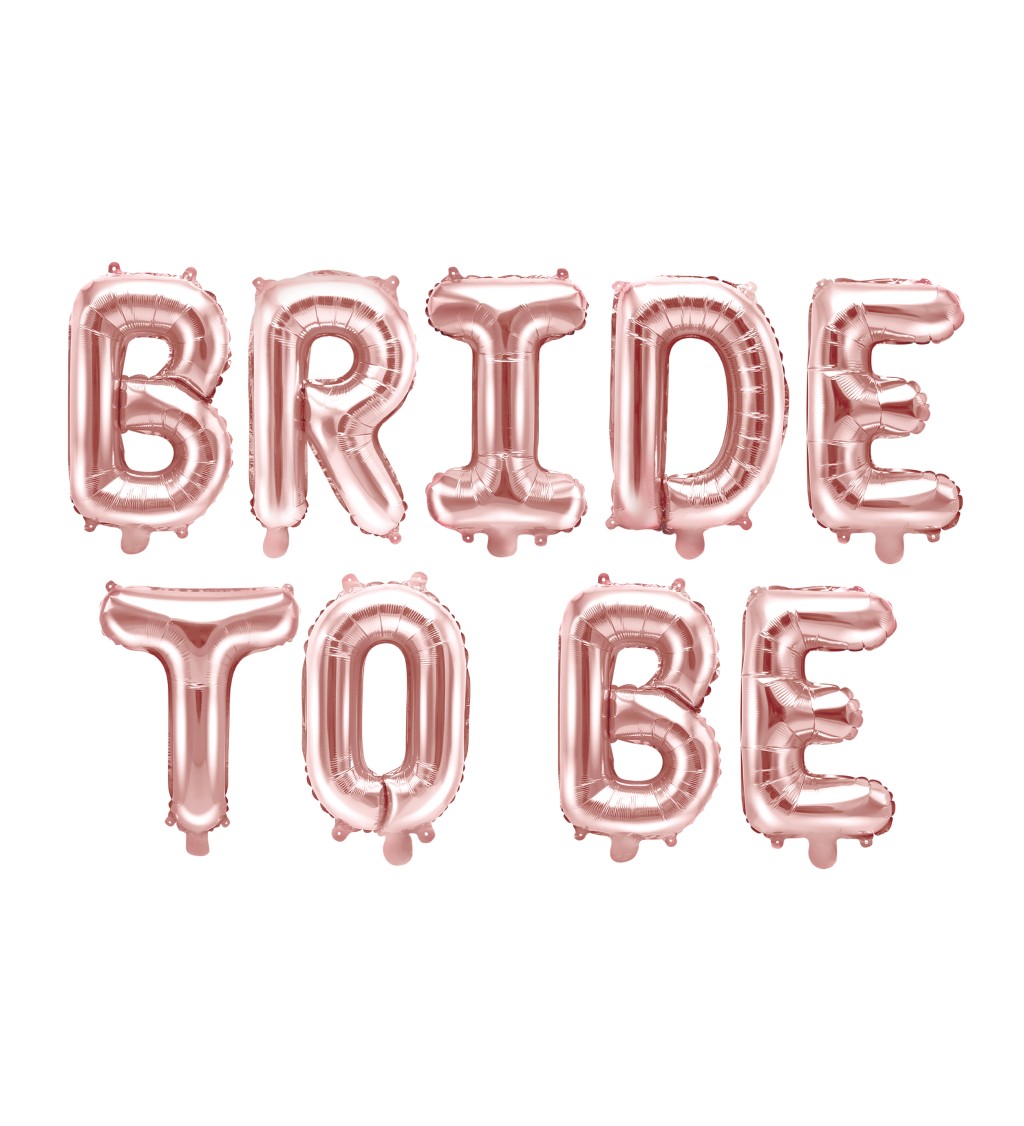 Fóliový nápis balónový Bride to be