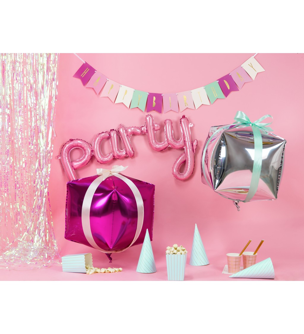 Fóliový balónik Party ružová