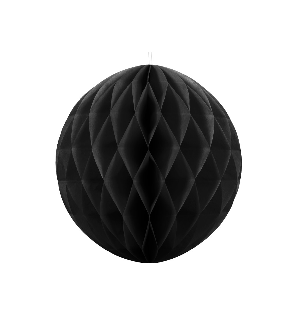 Dekoračná guľa čierna - 40cm