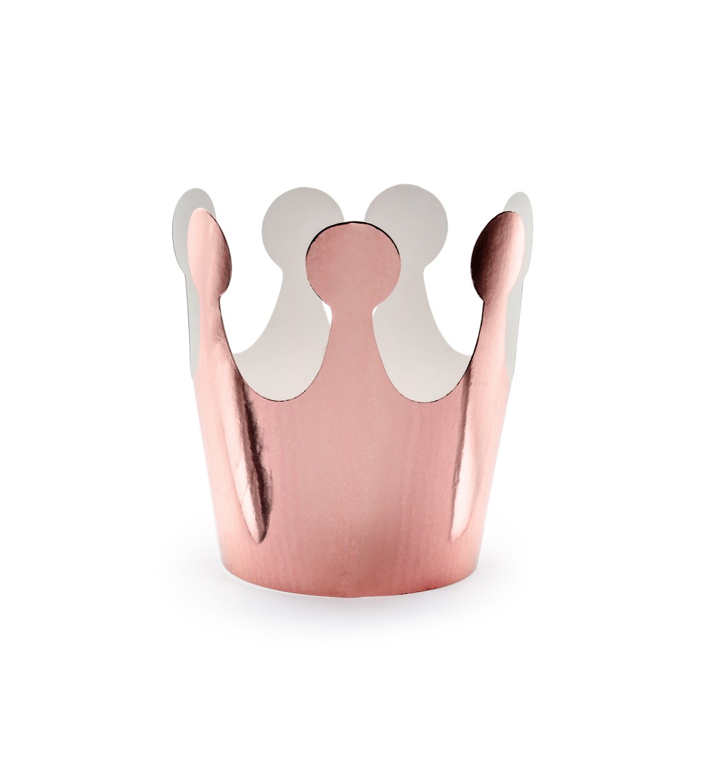 Párty korunky ružové zlato