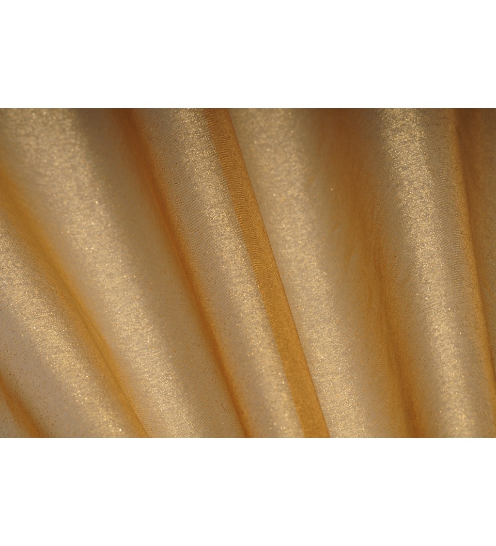 Dekoratívna organza - zlatý lesk II