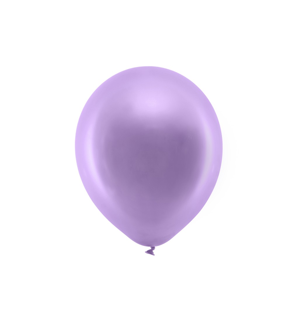 Metalicky fialové balóniky 10ks