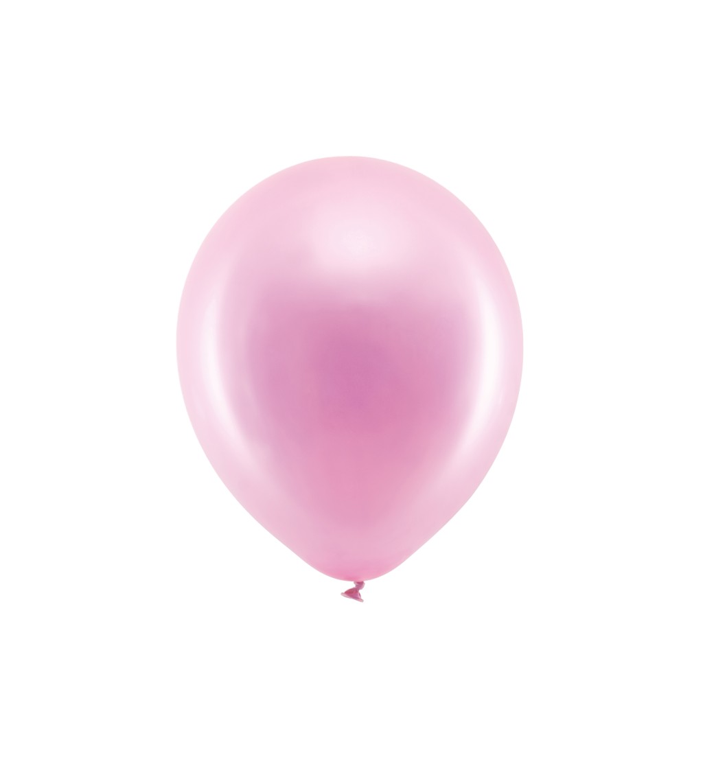 Kovové ružové balóniky
