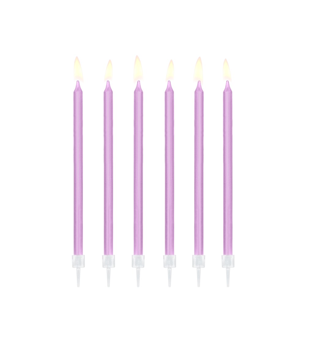 Narodeninové sviečky- fialové