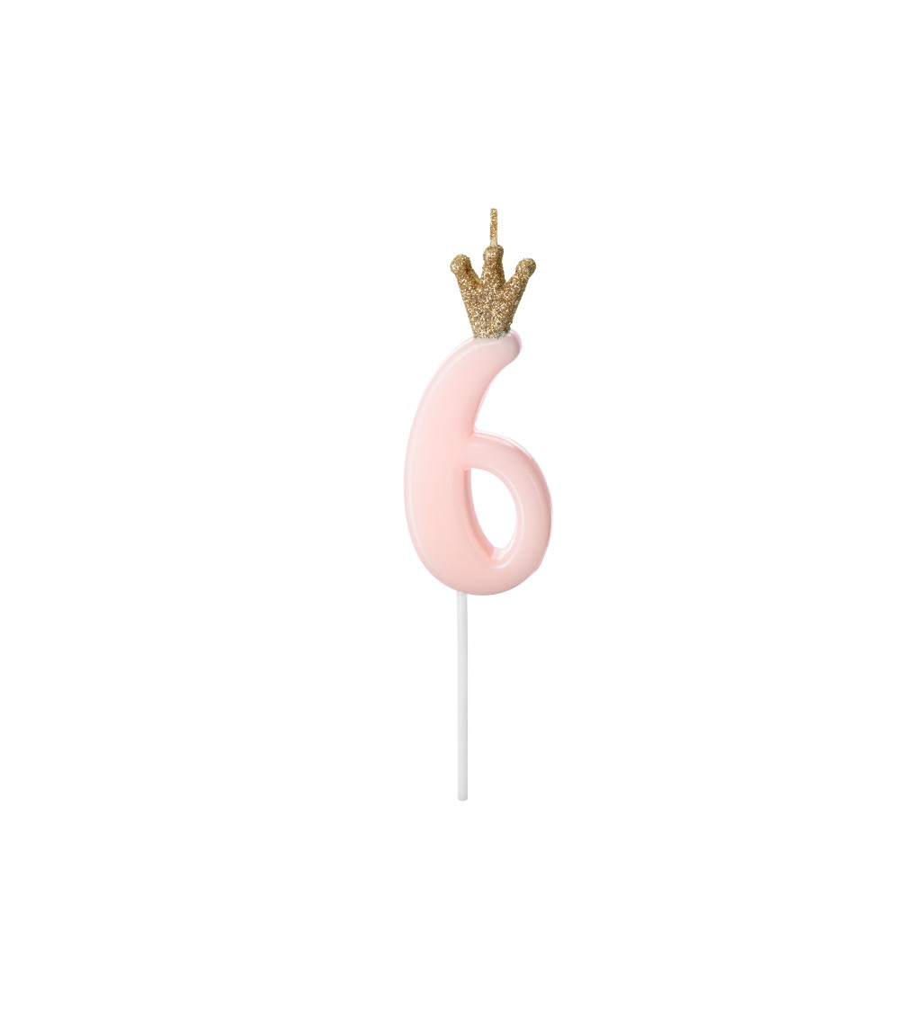svicka 6 pink s korunkou