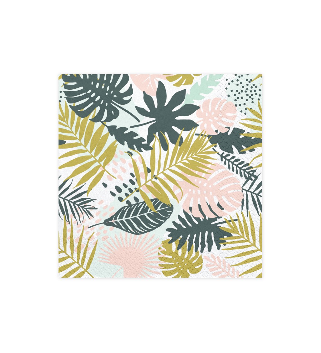 Servítky s motívom lístia